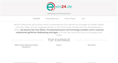 Desktop Screenshot of ein24.de